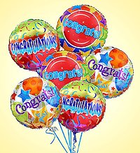 6 Congratulations Mylar Balloons