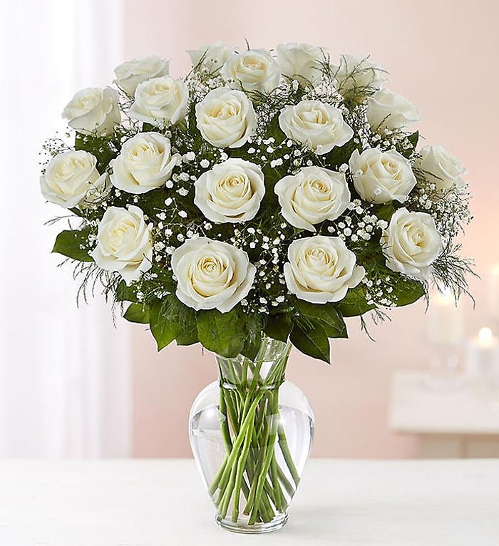 Ultimate Elegance ™Premium Long Stem White Roses